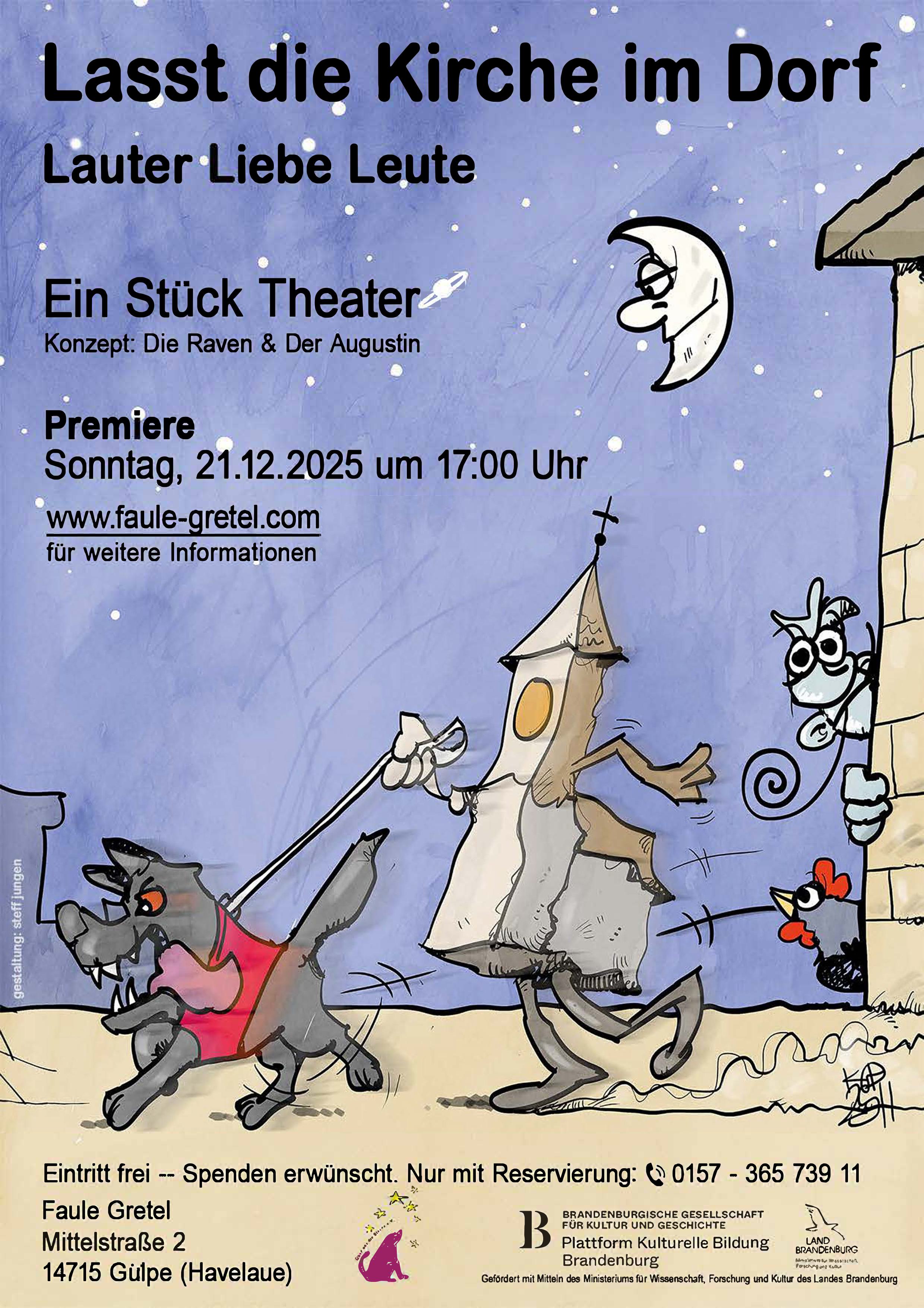 Lasst die Kirche im Dorf - Flyer